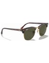 Ray-Ban + Clubmaster Polished Tortoise On Gold G-15 Green - 3