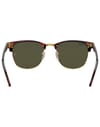 Ray-Ban + Clubmaster Polished Tortoise On Gold G-15 Green - 5
