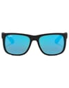Ray-Ban + Justin Classic Matte Rubber Black Blue Mirror - 4