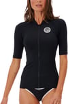 Classic Surf Short Sleeve UV Black + Rip Curl