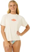 Rip Curl + Cala Vadella Surflite Crop SS W Bone
