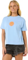 Rip Curl + Icons Of Surf Relaxed Tee W Mid Blue/Orange