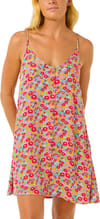 Las Dalias Ditsy Cover Up W Blue + Rip Curl
