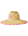 Mixed Straw Sun Hat W Lily + Rip Curl