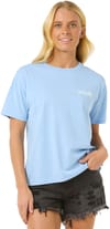 Rip Curl + Ocean Tech Relaxed Tee W Mid Blue