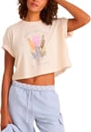 Nature Cropped Boxy Tee W Eggshell + Roark