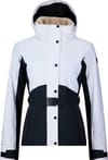 W Snowdazzle Belted Ski Jacket Black/White + Rossignol