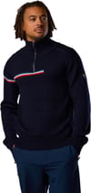 Rossignol + M Odysseus Half Zip Merino Sweat Dark Navy