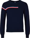 M Odysseus Crew Merino Sweat Dark Navy + Rossignol