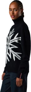 Rossignol + W Patterned Turtle Neck Sweat Black - 4