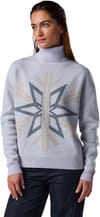 Rossignol + W Patterned Turtle Neck Sweat Silver Cloud
