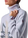 Rossignol + W Patterned Turtle Neck Sweat Silver Cloud - 6