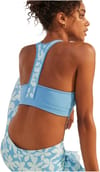 Roxy + See The Good Sports Bra J Tops Azure Blue - 4