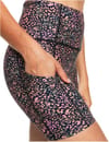 Roxy + Heart Biker Pt J Non-Denim Shorts Antracite Animal Dust - 4