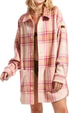 Ring Tone Polar Fleece Dusty Coral Decke Plaid + Roxy