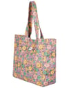 Roxy + Anti Bad Vibes Printed Tote Root Beer All About Sol Mini