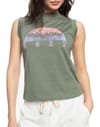 Roxy + Wave Swell B Tee Agave Green