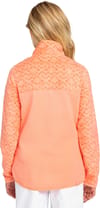 Roxy + Whitecamp Half Zip Girl Peach Pink Roxygram Tonal