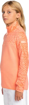 Roxy + Whitecamp Half Zip Girl Peach Pink Roxygram Tonal - 3