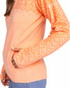 Roxy + Sayna Half Zip Peach Pink Roxygram Tonal - 4