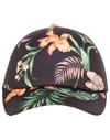 Roxy + Beautiful Morning Trucker Cap Anthracite Island Escape