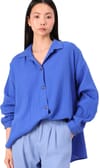 Roxy + Morning Time Oversize Shirt Dazzling Blue