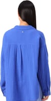 Roxy + Morning Time Oversize Shirt Dazzling Blue - 3