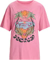 Sunnyoversize Optic Wash SS Tee Orchid Smoke + Roxy