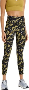 Roxy + Heart Into it Ankle Legging Pant Anthracite Big Flowers
