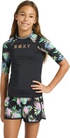 Roxy + Roxy Active Rashguard SS Lycra Anthracite Aquarelle Active Rg - 3