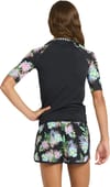 Roxy + Roxy Active Rashguard SS Lycra Anthracite Aquarelle Active Rg - 4