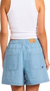 Roxy + Stay Wavy Mid Short Coconut Milk Denim Stripe