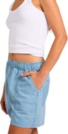Roxy + Stay Wavy Mid Short Coconut Milk Denim Stripe - 3