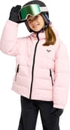 Roxy + Snowyhill Puffy Girl Jacket Rose Shadow