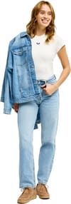 Roxy + Tropic Dream Straight Denim Jean Sunbleached Vintage - 6