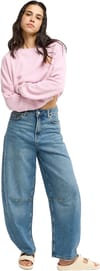 Roxy + Saltywater Glow Barrel Denim Jean Surf Wash Sandy