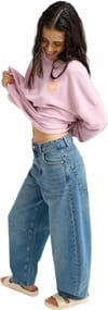 Roxy + Saltywater Glow Barrel Denim Jean Surf Wash Sandy - 3