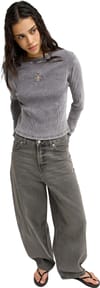 Roxy + Saltywater Glow Barrel Denim Jean Dark Palm Vintage