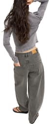 Roxy + Saltywater Glow Barrel Denim Jean Dark Palm Vintage - 3