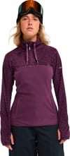 Roxy + Sayna Half Zip Blackberry Wine