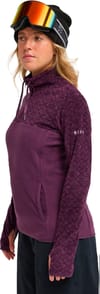 Roxy + Sayna Half Zip Blackberry Wine - 4