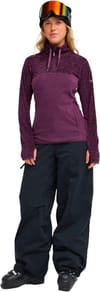Roxy + Sayna Half Zip Blackberry Wine - 5