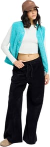 Roxy + Lekeitio Corduroy Pant Knit Anthracite - 5