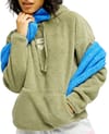Cool Calling Polar Fleece Pullover Oil Green + Roxy