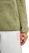 Roxy + Cool Calling Polar Fleece Pullover Oil Green - 6