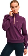 Roxy + Wow Half Zip Polar Fleece Blackberry Wine