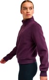 Roxy + Wow Half Zip Polar Fleece Blackberry Wine - 4