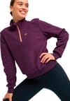 Roxy + Wow Half Zip Polar Fleece Blackberry Wine - 5
