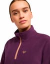 Roxy + Wow Half Zip Polar Fleece Blackberry Wine - 7