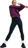 Roxy + Wow Half Zip Polar Fleece Blackberry Wine - 8
